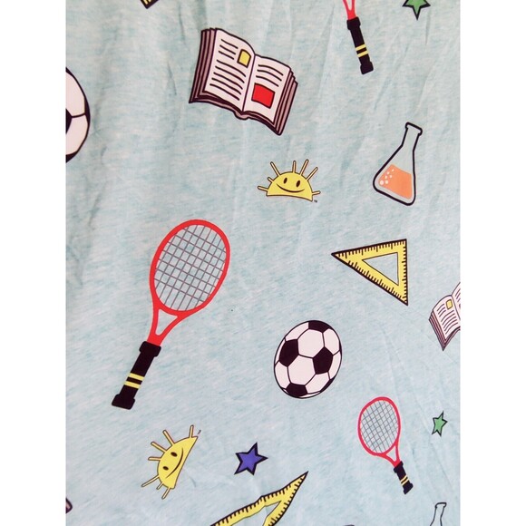 Ryans World Twin Flat Sheet Only With 1 Pillow Case Twin Bed Preowned GUC Soccer - Picture 4 of 10